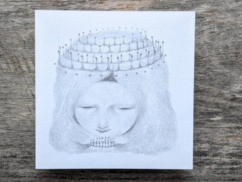 Crown Original pencil drawing image 1