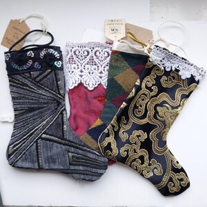 Pequeñas decoraciones para medias navideñas o bolsas de regalo, estilo victoriano vintage, variedad 19