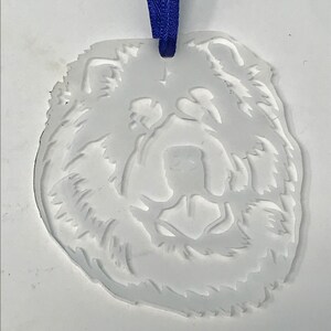 3&quot; Acrylic Chow Chow Dog Head Ornament by ANBCollectibles