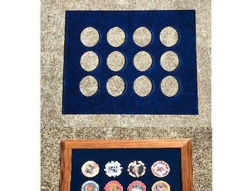 Display Insert for 1.5" Poker Chips / Harley Poker Chips for 8x10 Picture Frame