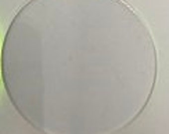 1/4 inch thick. Acrylic Circle Blanks with or without holes