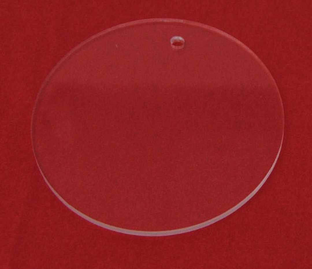 Clear Acrylic Disc Etsy