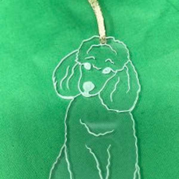 Acrylic Poodle Ornament by ANBCollectibles.