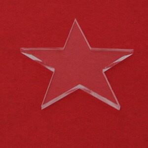 Clear Acrylic Star