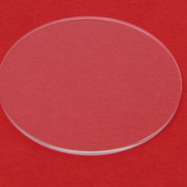 1/4" thick Clear Acrylic Disc (choice of size and quantity)