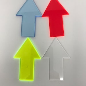 Choice of (25) Colors Acrylic Arrow Blanks with or without holes