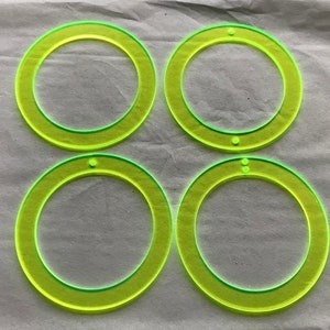 Choice of 16 Colors Acrylic Ring Blanks with or without Holes