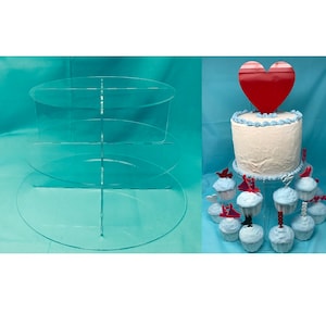 Multiple Tier Acrylic Cupcake Display Stand (different configurations & colors available) (collapsible for storage)