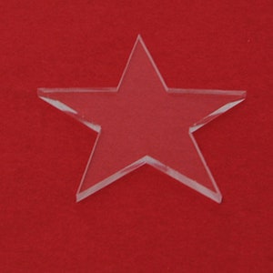 1/4&quot; Thick Clear Acrylic Star