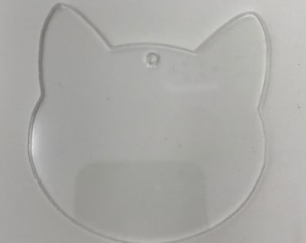Interactive Alley Cat Jet Black and White 2.5 Inches Acrylic Novelty Clip On Interactive Alley Cat Jet Black and White 2.5 Inches Acrylic Novelty Clip On