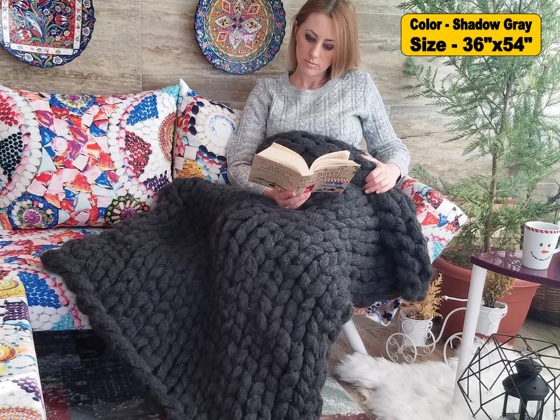 Home Decor Chunky knit blanket Free Ship Chunky knit throw Chunky knit Mohair Blanket,Christmas Gift CHRISTMAS DELiVERY READY to SHIP