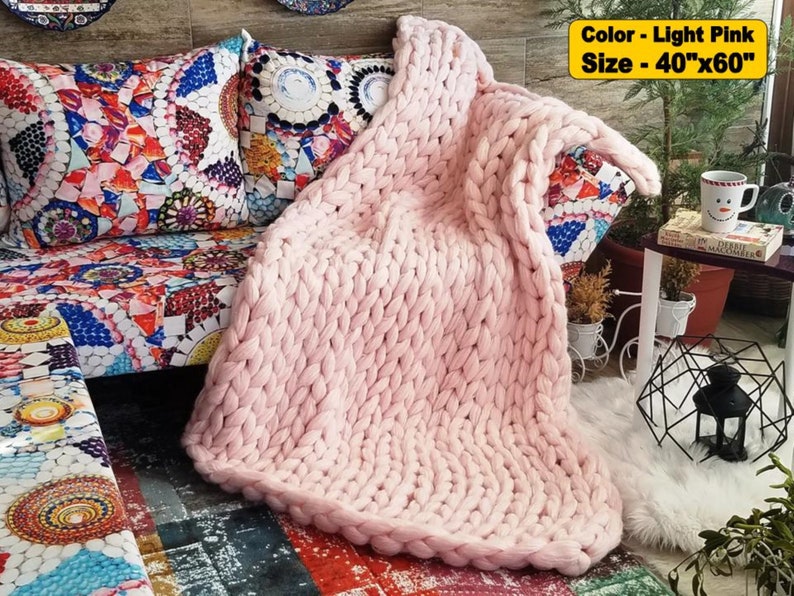 Home Decor Chunky knit blanket Free Ship Chunky knit throw Chunky knit Mohair Blanket,Christmas Gift CHRISTMAS DELiVERY READY to SHIP