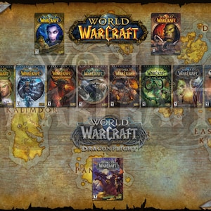World Of Warcraft Karte & Erweiterung Box Art .png Format. 5260x3561 Pixel