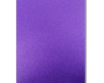 Amethyst Purple Glitter Cardstock, 2 A4 Sheets (220gsm)