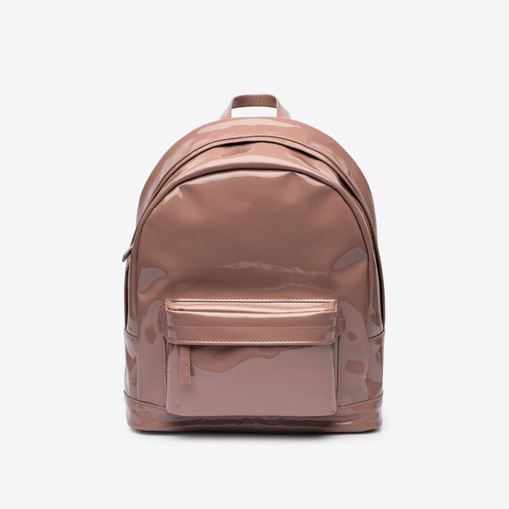 patent leather backpack