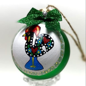 Portuguese Rooster / Galo de Barcelos Christmas Ornament