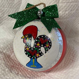 Portuguese Rooster / Galo de Barcelos Christmas Ornament