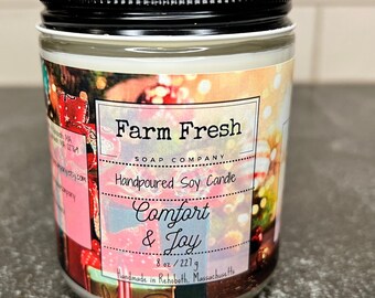 Comfort & Joy Candle, Christmas Candle