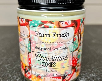 Christmas Cookie Candle, Sugar Cookie Candle