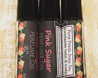 Pink Sugar Perfume Oil, Roll On Perfume, Pink Sugar Fragrance, Gift for Her, Sweet Perfume, Cotton Candy, Ladies Perfume,