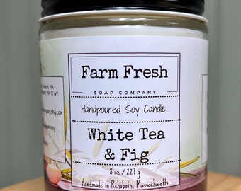 White Tea & Fig Candle, White Tea and Fig Candle, Spa Candle