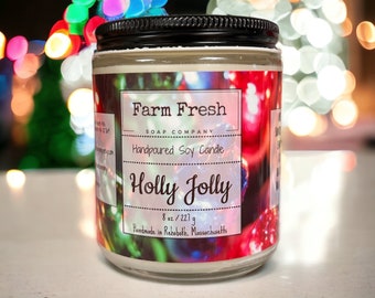 Holly Jolly Candle | Holiday Candle|  Home Fragrance