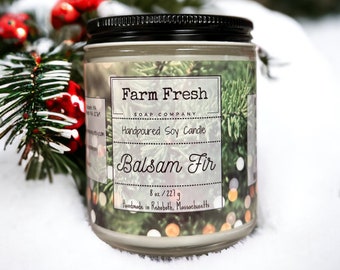 Balsam Fir Candle | Christmas Tree Candle|  Home Fragrance