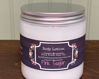 Ready to Ship Lotion Pink Sugar Lotion, Pink Sugar Moisturizer, Pink Sugar Body Lotion,Pink Sugar Cream,Moisturizing Lotion, Handmade Lotion