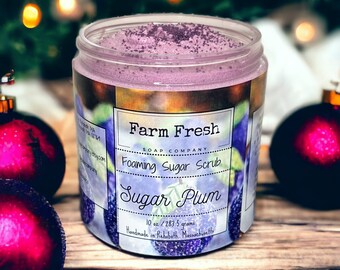 Sugar Plum Sugar Scrub, Sugared Plum Foaming Sugar Scrub