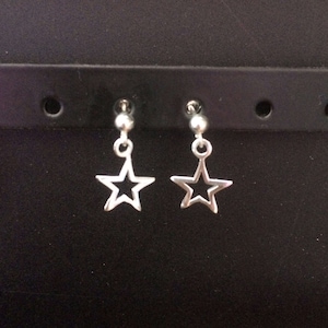 Sterling Silver Star Earrings