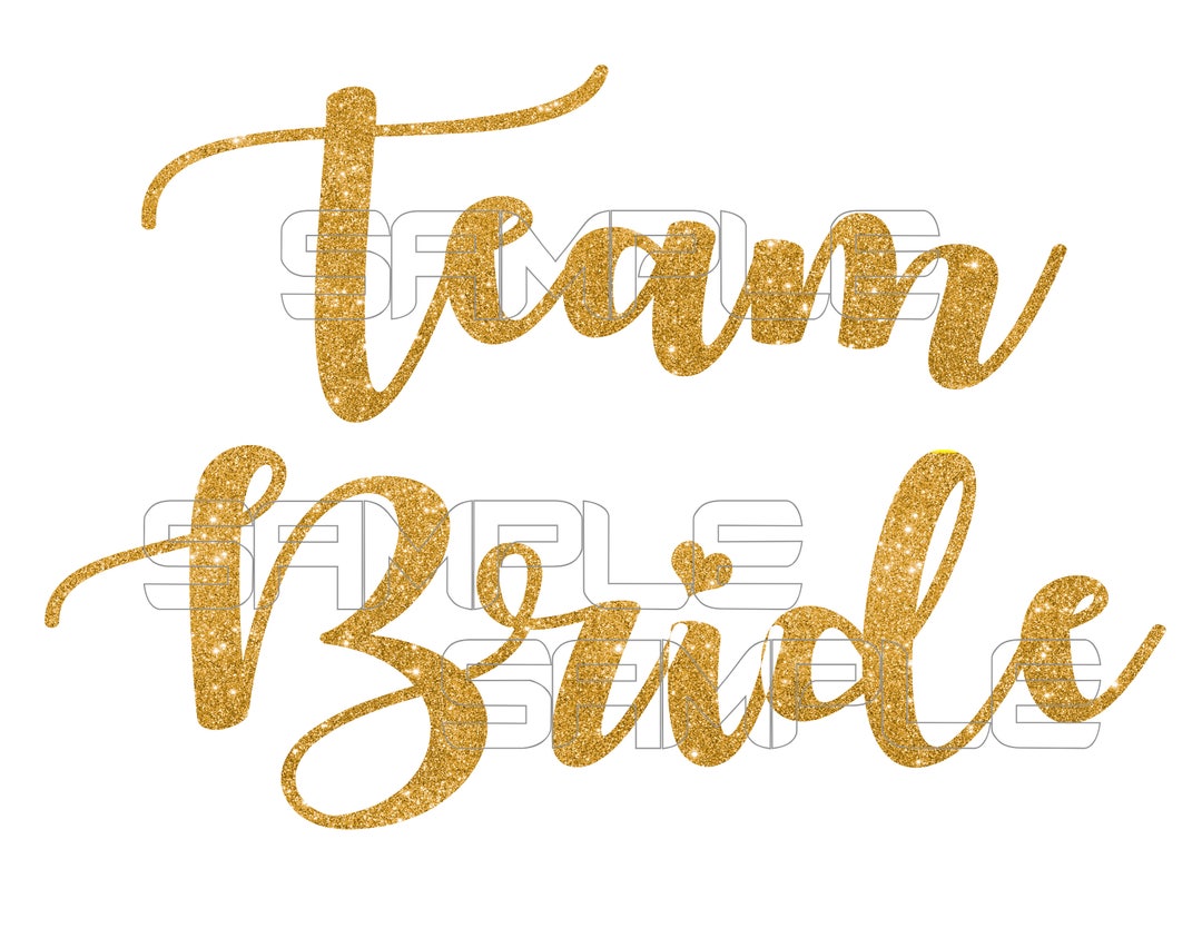 Team Bride Iron on Transfer, Bridal Party Shirts, Bridal Party Stickers ...