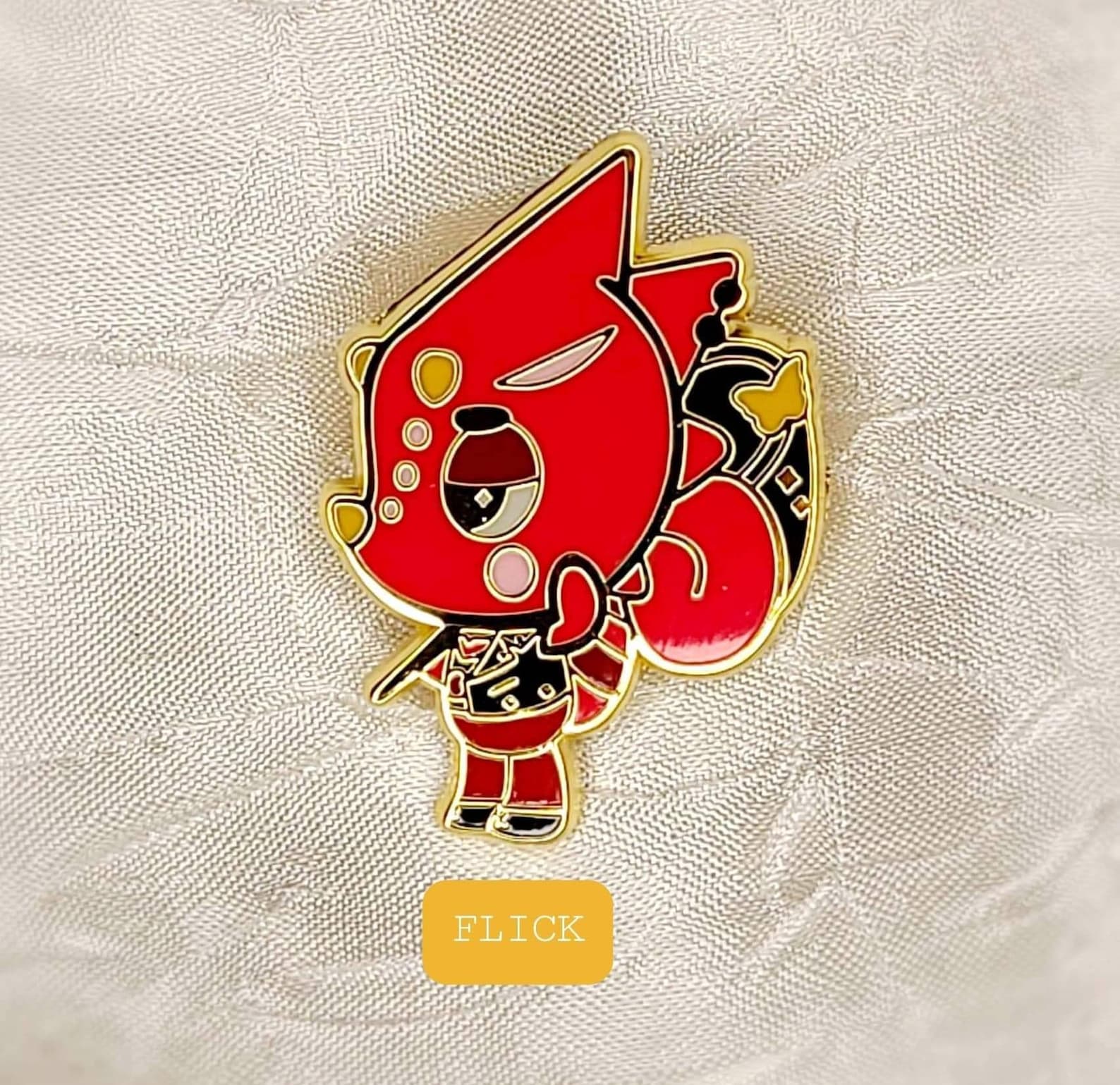 Animal Crossing Enamel Pin Flick Enamel Pin New Horizon | Etsy