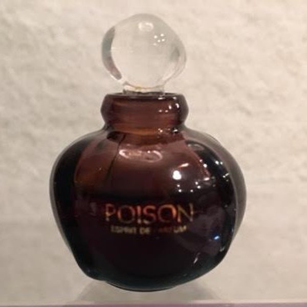 Vintage Christian Dior Poison Esprit De Parfum .17oz Miniature