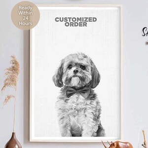 Pet Lover Gift, Dog Portrait Custom, Dog Art, Sympathy Gift, Custom Pet Memorial, Custom Dog Portrait Digital, Custom Art, Digital Dog