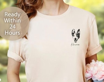 Camiseta personalizada para perro Foto de mascota Camiseta personalizada para mascota Camiseta personalizada para perro Camisetas personalizadas para perro para gato Regalo de recuerdo para mamá