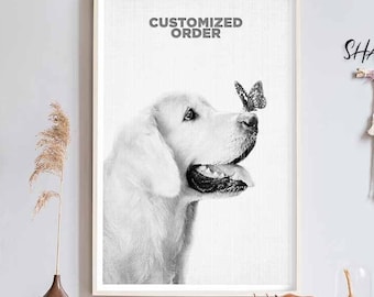 Pet Sympathy Print, Custom Dog Print Art, Memorial Portrait, Custom Portrait Digital, Custom Art, Dog Portrait Digital, Sympathy Gift Pet