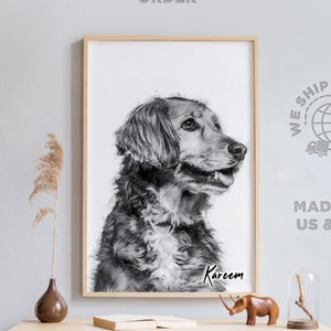 Personalisiertes Haustiergeschenk, Hundemama, Hundebeileid, individuelles Hundeportrait digital, Hundegeschenk für Ihn, individuelles Haustierportrait, individuelle Haustierkunst, Verlust des Haustiers