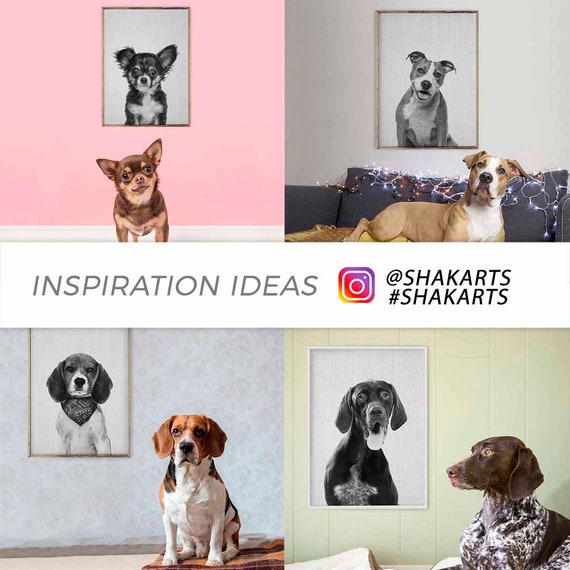 Pet Loss Gift Halo Personalised Gift Pet Portrait Painting Unique Gift Dog Portrait Pet Loss Portrait Print with Halo