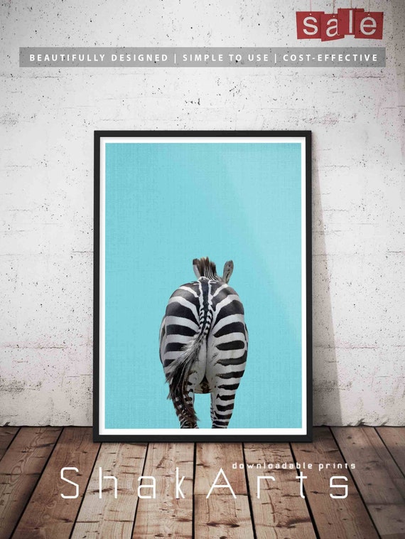 Safari Prints Bathroom Art Funny Animals Kids Poster Animal Print African