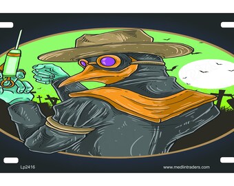 Plague Doctor Novelty Front License Plate LP2416
