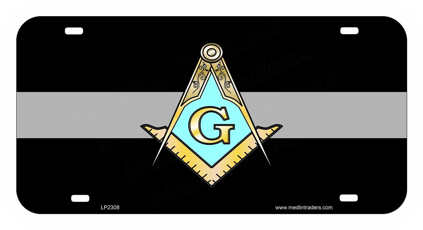 Masonic Aluminum License Plate By Markmoore