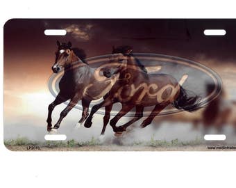 Ford Running Horses License Plate LP2070