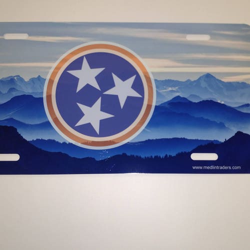 Tennessee Stars Over Mountains License Plate LP2099 Etsy