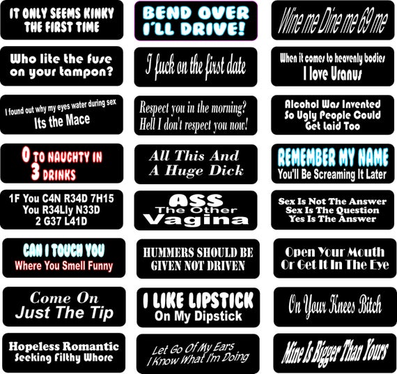 Motorcycle Helmet Stickers 24 Pack Funny Rude Helmet Stickers Etsy Australia