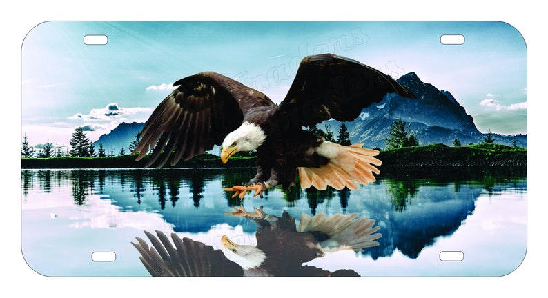 Eagle Fishing Front Novelty License Plate LP2360 image 1