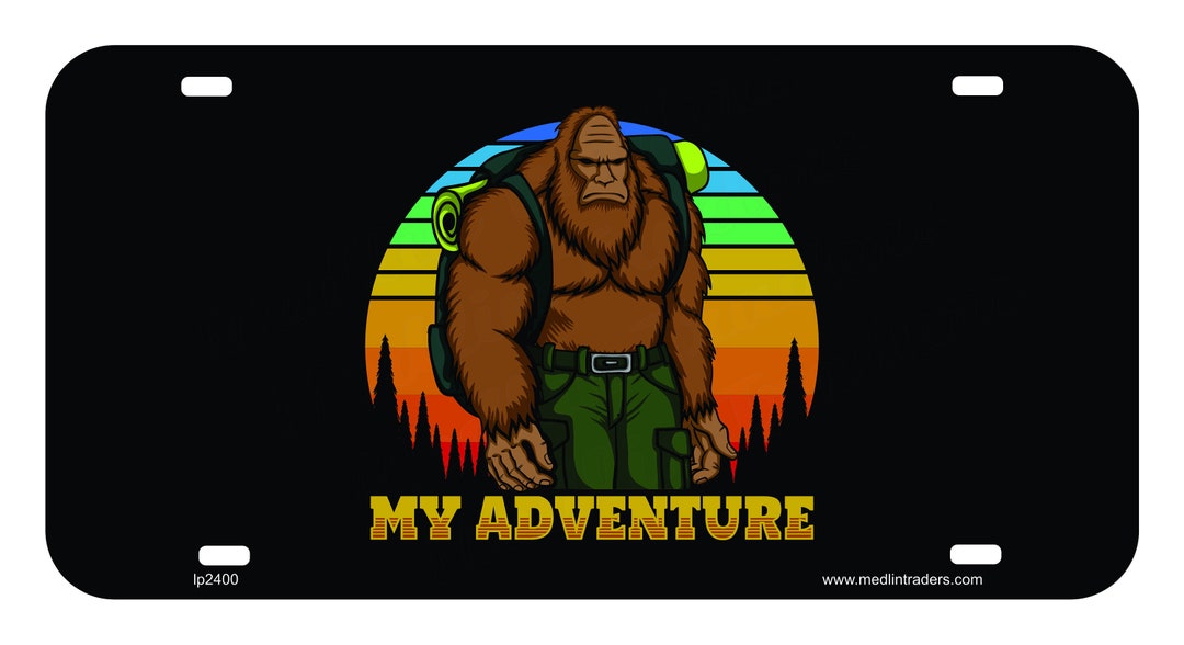 Sasquatch Novelty Front License Plate LP2400 Etsy