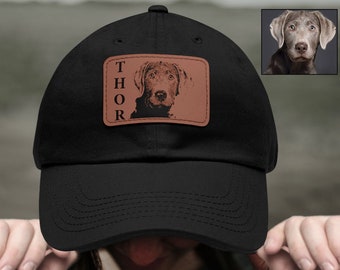 Custom Portrait Pet Hat Using Pet Photo Personalized Dog Hat Custom Cat Hat Custom Pet Cap Dog Hat Custom Dog Baseball Cap Dog Mom Hat