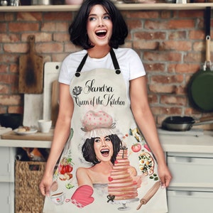 Funny Apron For Women and Man Birthday Gift for Her Custom Apron For Men Best Friend Gift For Mom Baking Apron Bbq Apron Wife Gift Grilling