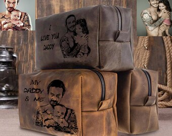 Huge SALE 50% OFF... Dopp Kit Bag Groomsmen Gift Leather Toiletry Bag with Monogram Mens Toiletry Bag Leather Custom Dopp Kit Portland