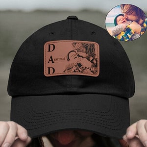 Fathers Day Gift From Son Dad Friendly Hats and Caps Personalized Family Portrait Birthday Gift for Dad from Kids Custom Gift from Daughter